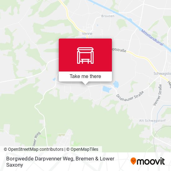 Borgwedde Darpvenner Weg map