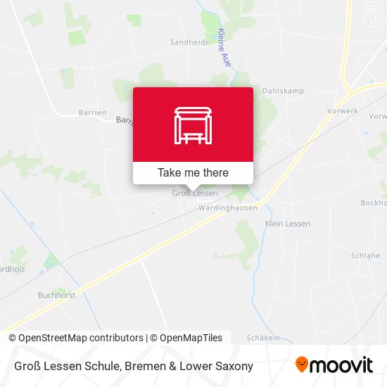 Groß Lessen Schule map