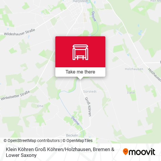 Klein Köhren Groß Köhren / Holzhausen map