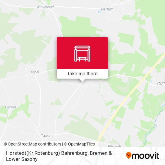 Horstedt(Kr Rotenburg) Bahrenburg map