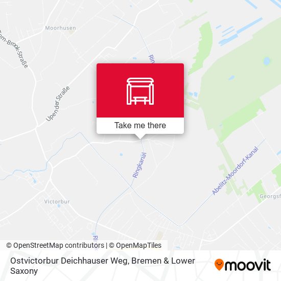 Ostvictorbur Deichhauser Weg map