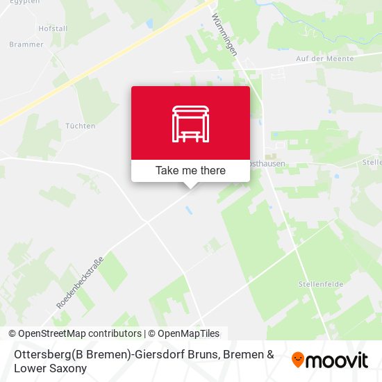 Ottersberg(B Bremen)-Giersdorf Bruns map