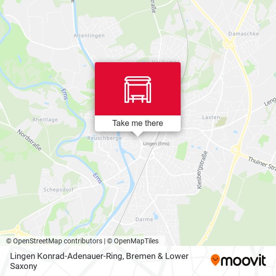 Lingen Konrad-Adenauer-Ring map