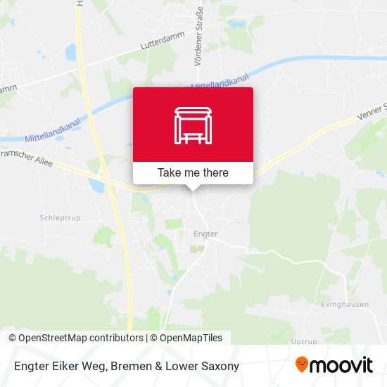 Engter Eiker Weg map