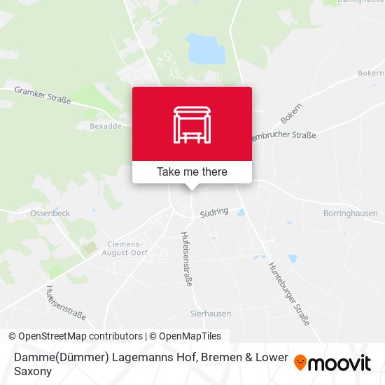 Damme(Dümmer) Lagemanns Hof map
