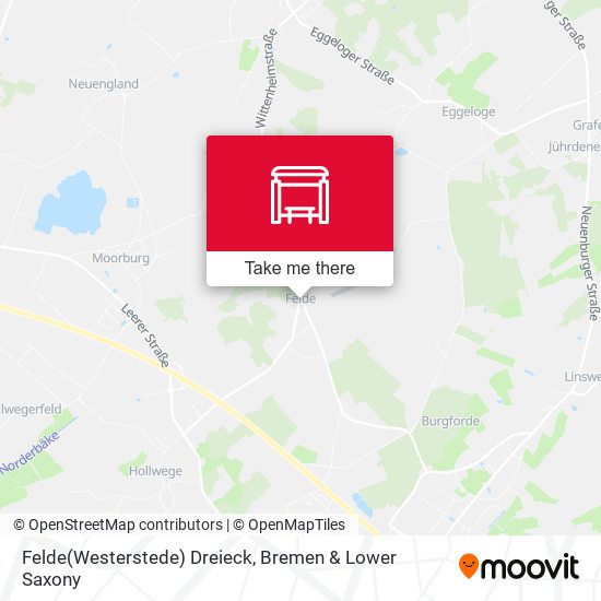 Felde(Westerstede) Dreieck map