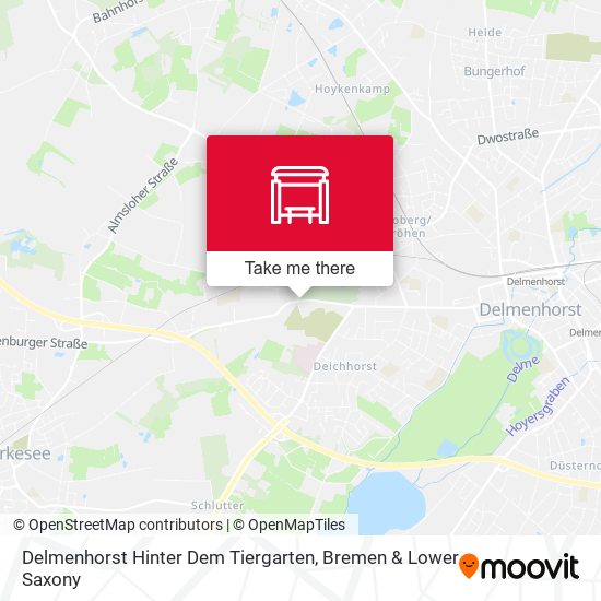 Delmenhorst Hinter Dem Tiergarten map