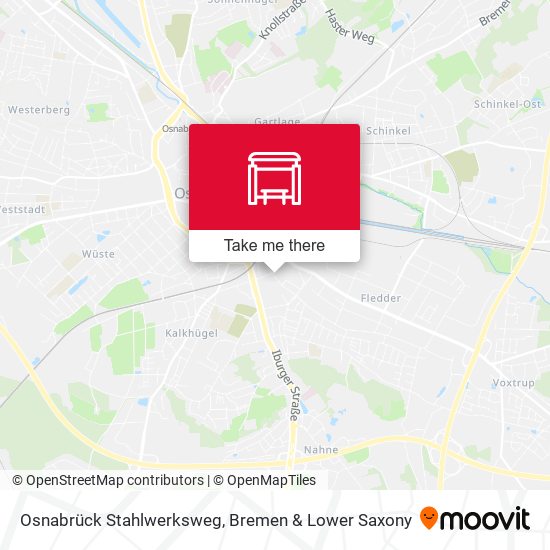 Osnabrück Stahlwerksweg map