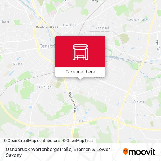 Osnabrück Wartenbergstraße map