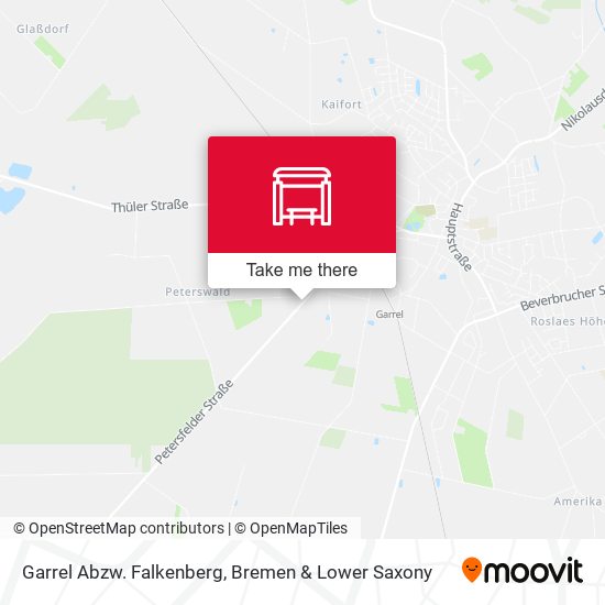 Garrel Abzw. Falkenberg map
