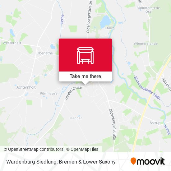 Wardenburg Siedlung map