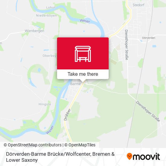 Dörverden-Barme Brücke / Wolfcenter map