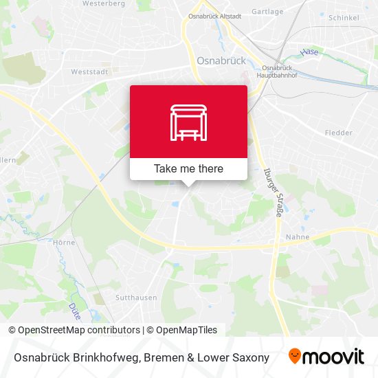 Osnabrück Brinkhofweg map