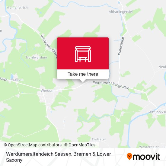Werdumeraltendeich Sassen map