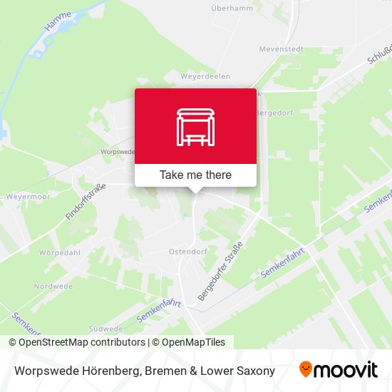 Worpswede Hörenberg map