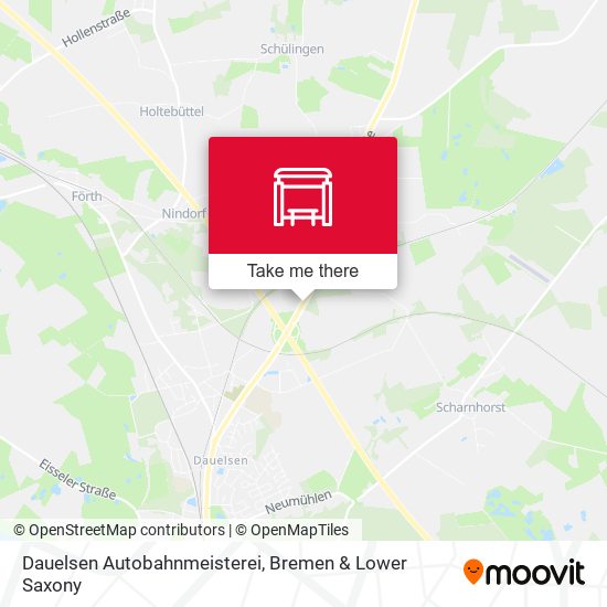 Dauelsen Autobahnmeisterei map