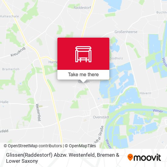 Glissen(Raddestorf) Abzw. Westenfeld map