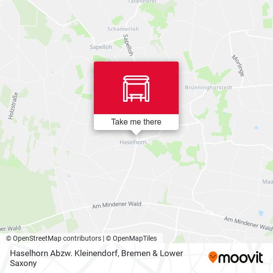 Haselhorn Abzw. Kleinendorf map