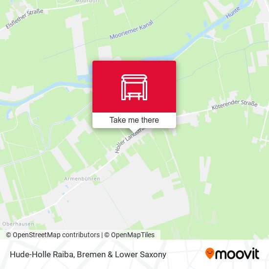 Hude-Holle Raiba map