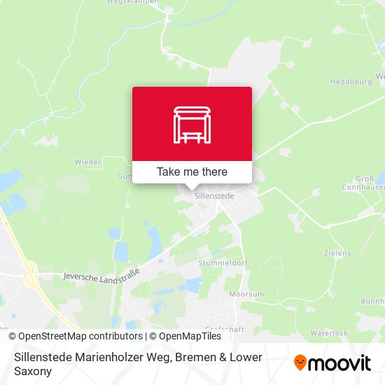 Sillenstede Marienholzer Weg map