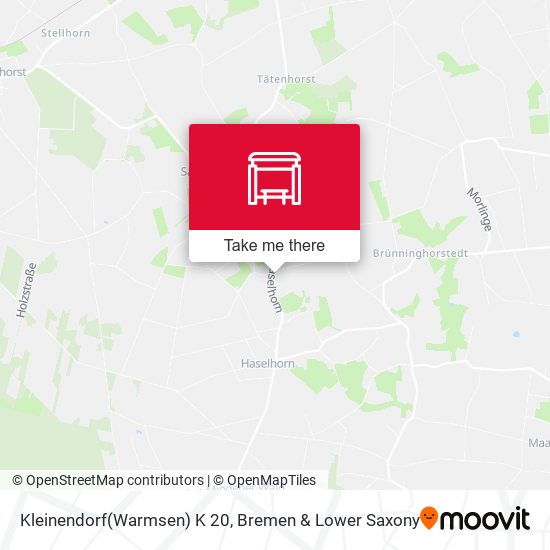 Kleinendorf(Warmsen) K 20 map