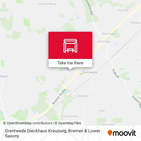 Drentwede Dieckhaus Kreuzung map
