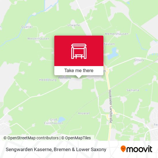 Sengwarden Kaserne map