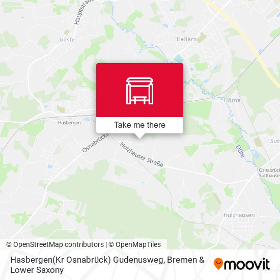Hasbergen(Kr Osnabrück) Gudenusweg map