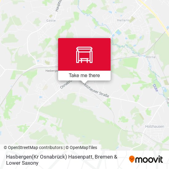 Hasbergen(Kr Osnabrück) Hasenpatt map
