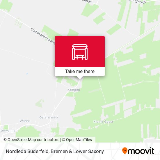 Nordleda Süderfeld map