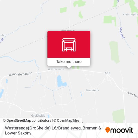 Westerende(Großheide) L6 / Brandjeweg map