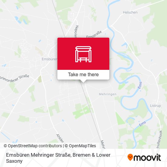 Emsbüren Mehringer Straße map