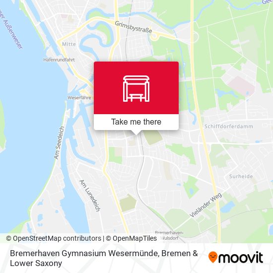 Bremerhaven Gymnasium Wesermünde map