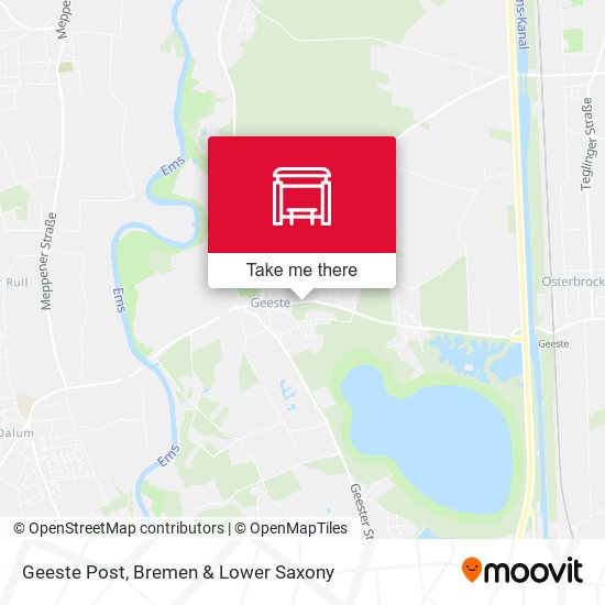 Geeste Post map