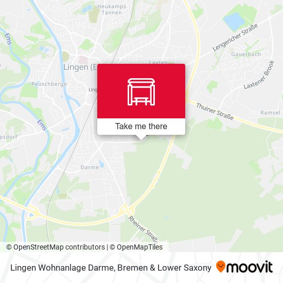 Lingen Wohnanlage Darme map