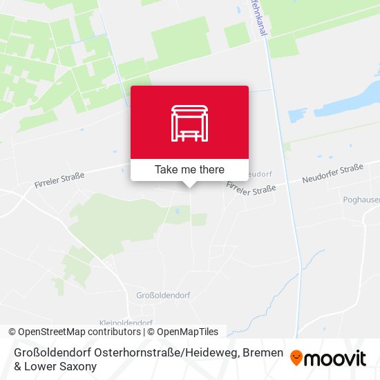Großoldendorf Osterhornstraße / Heideweg map