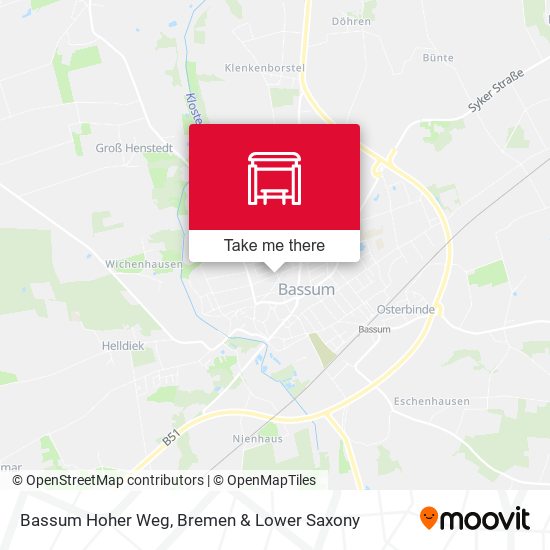 Bassum Hoher Weg map