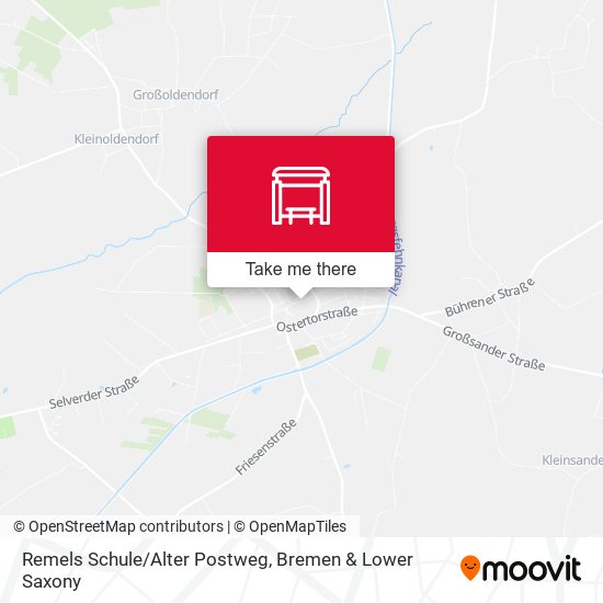 Remels Schule/Alter Postweg map