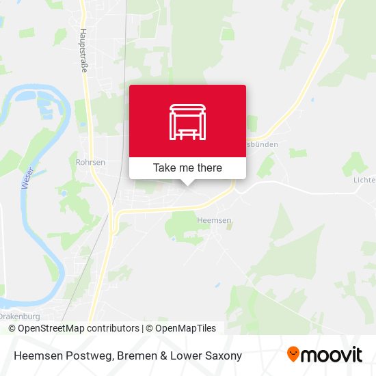 Heemsen Postweg map