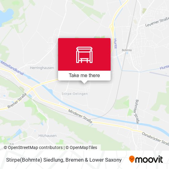 Stirpe(Bohmte) Siedlung map