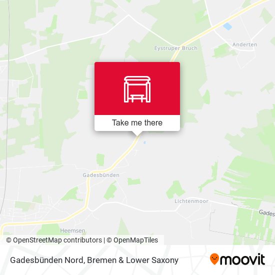 Gadesbünden Nord map
