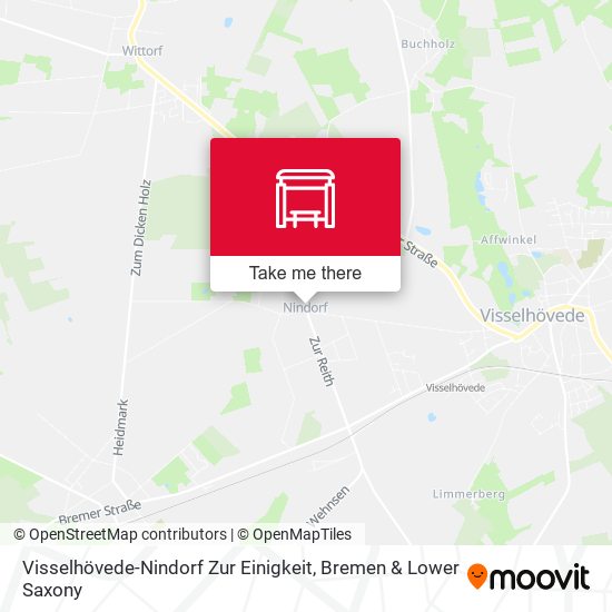 Visselhövede-Nindorf Zur Einigkeit map