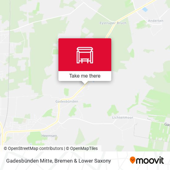 Gadesbünden Mitte map