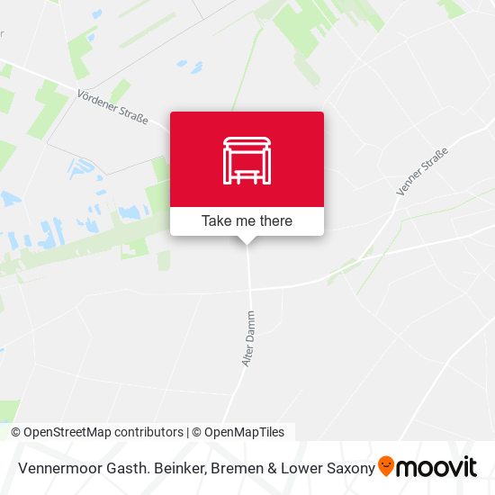 Vennermoor Gasth. Beinker map