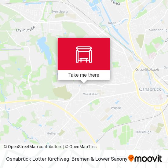 Osnabrück Lotter Kirchweg map