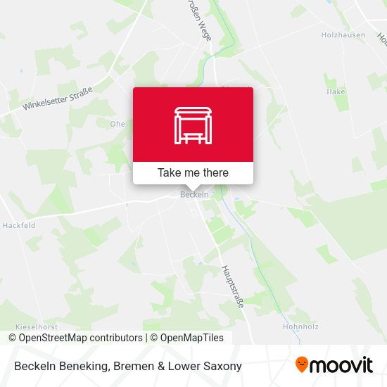 Beckeln Beneking map