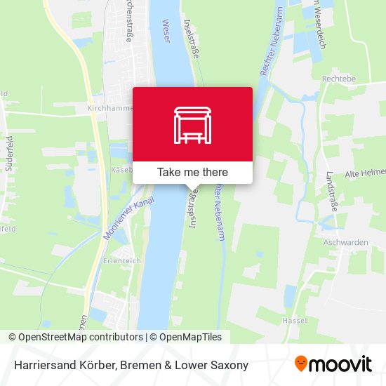 Harriersand Körber map
