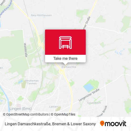 Lingen Damaschkestraße map