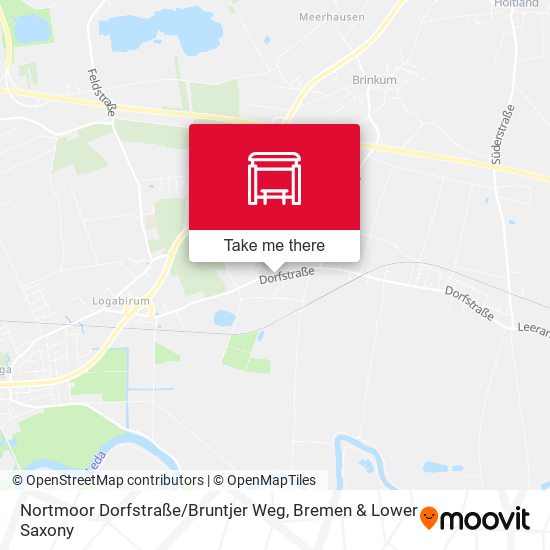 Nortmoor Dorfstraße / Bruntjer Weg map