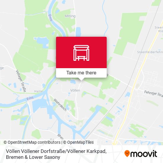Völlen Völlener Dorfstraße / Völlener Karkpad map